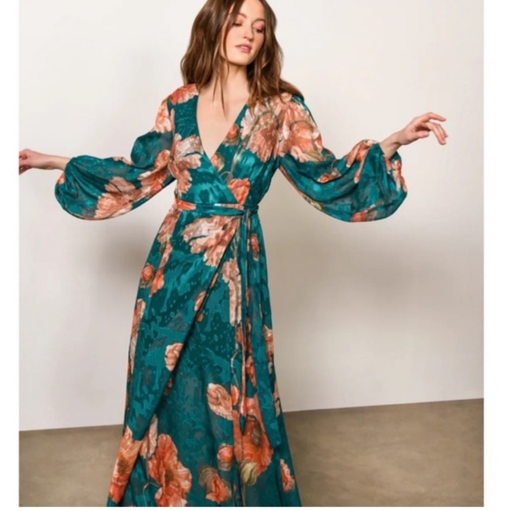 Anthropologie Hutch Wrap Maxi Dress